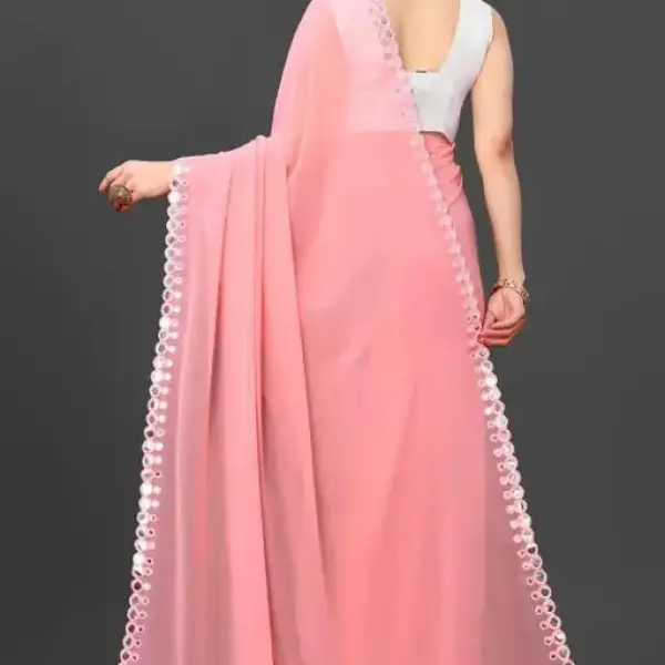  NEW FENCY GEORGETTE CUT WORK SAREE