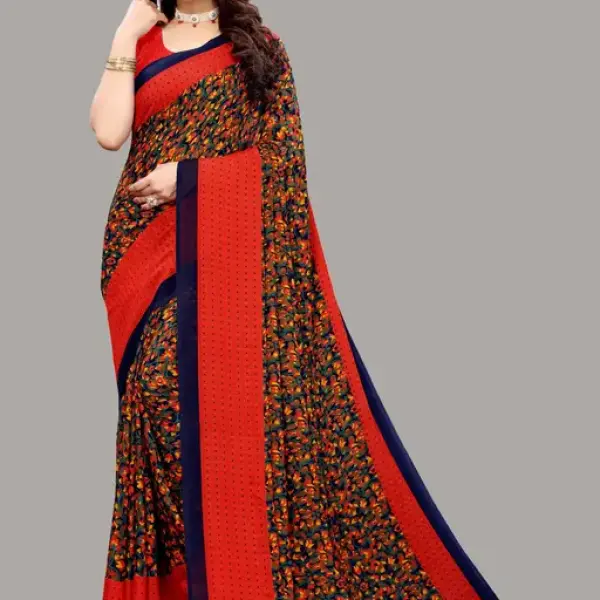 Women's Georgette Floral Printed Saree