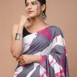  Jaipuri Hand Block Printed Daily Wear Soft Cotton Mulmul Saree