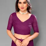  Designer Net Saree