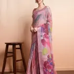  Printed Linen Saree