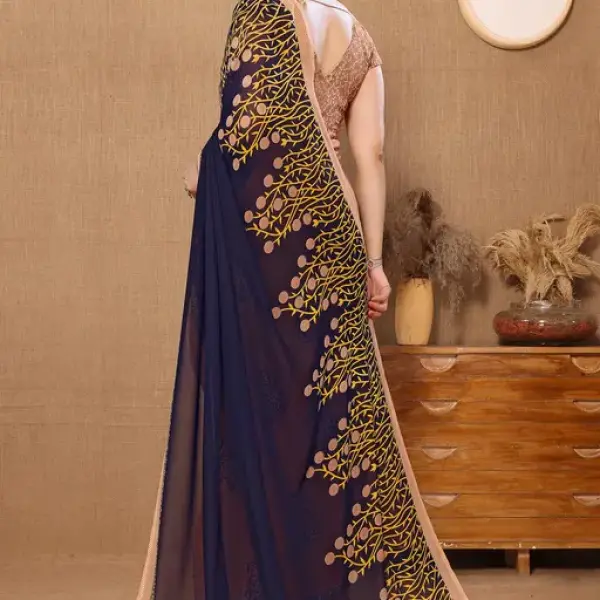 Daily wear Georgette Printed Saree