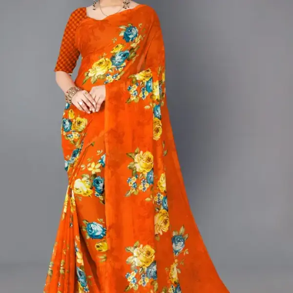  Dhyani Fashion Daily Wear georgette Saree