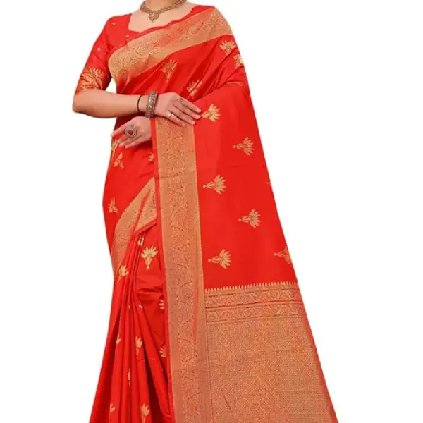 Women's Banarasi Kanjivaram Silk Saree