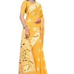  BROYAAR SHOP Jamdani Designer Cotton Blend Silk Saree
