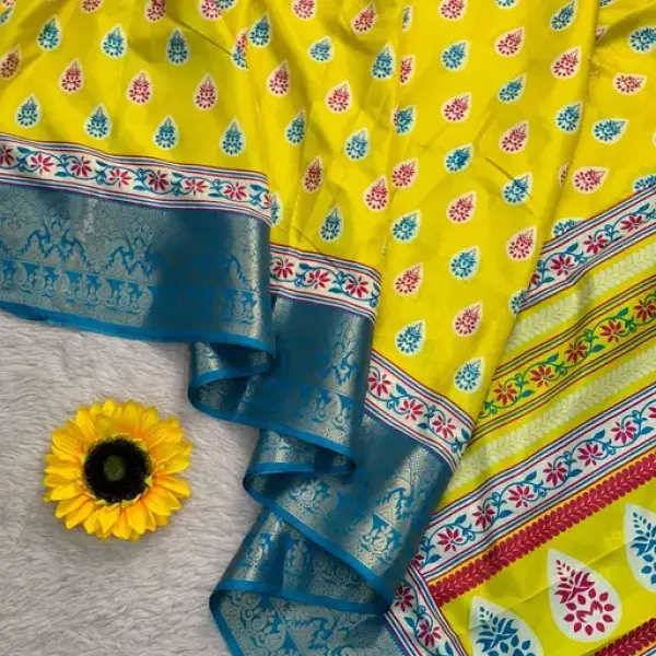 Dola Silk Jaquard Printed Saree