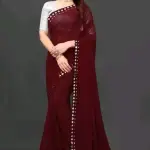  NEW FENCY GEORGETTE CUT WORK SAREE