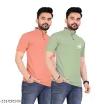 Combo T Shirt Chines Collar Pack Of 2