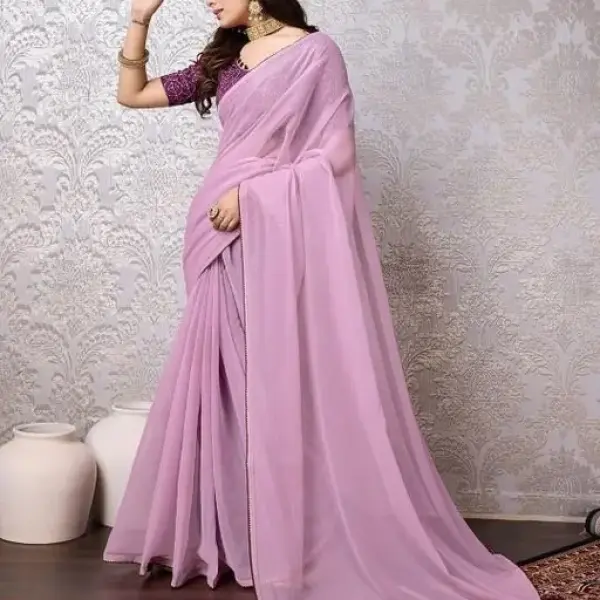   Women's Heavy Solid / Plain Saree