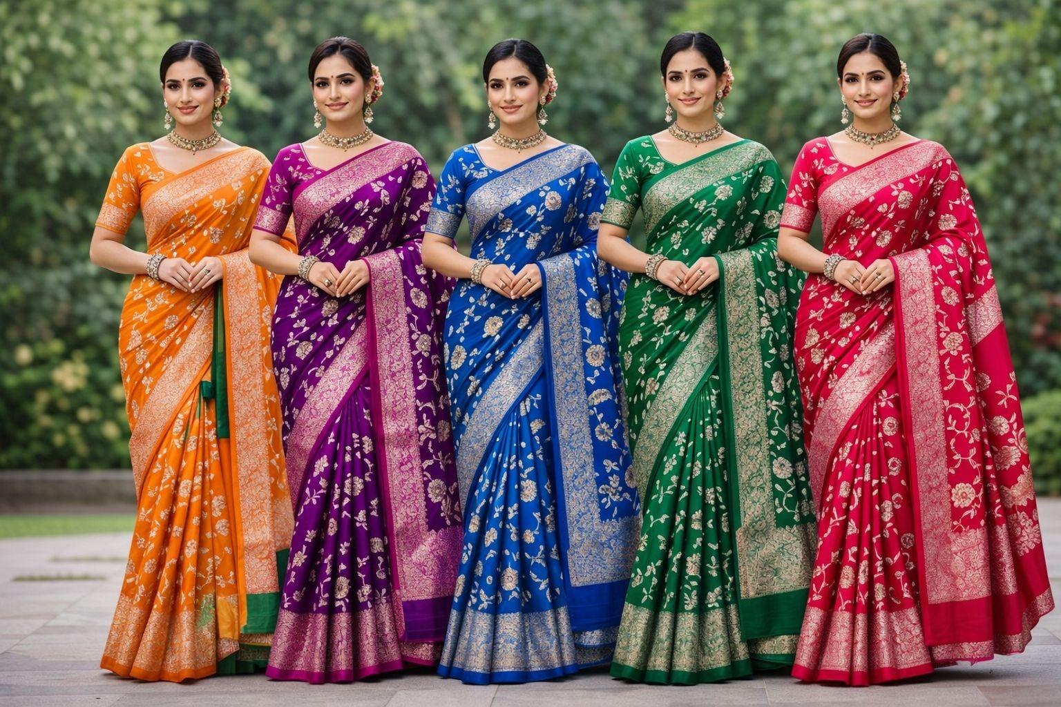 Women's Chanderi  KBC silk Saree