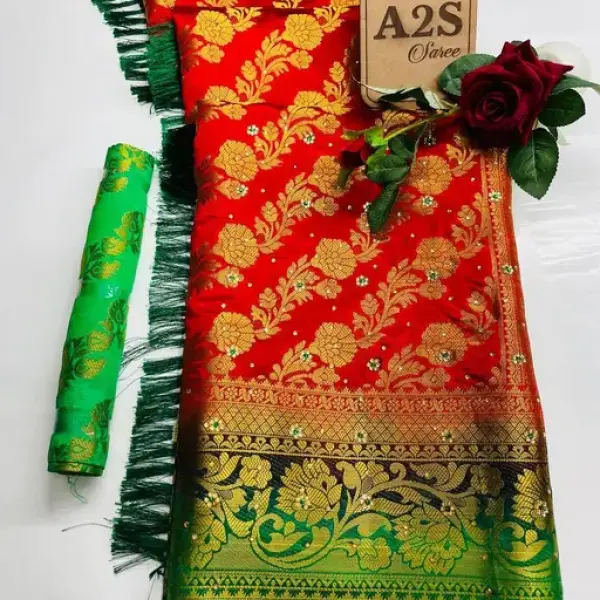 Women's Banarasi Balaton Silk Saree