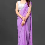  NEW FENCY GEORGETTE CUT WORK SAREE