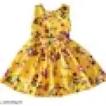 Girls Frock yellow and Black