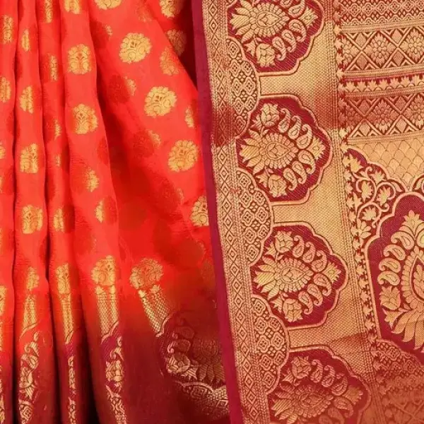 Women's cotton silk multicolour Saree
