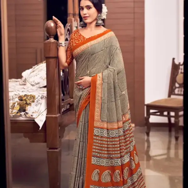 Printed Cotton Saree