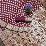  Banarasi Traditional Design Silk Blend Saree