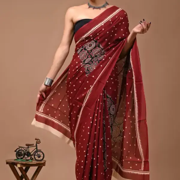  FANCY COTTON MULMUL SAREE