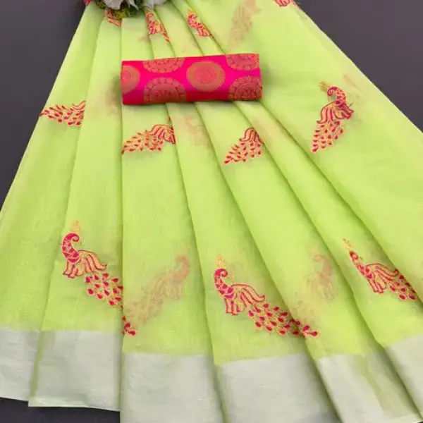  Chanderi Cotton Fancy Daily Wear Saree