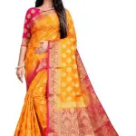  WOVEN KANJIVARAM SILK SAREE, BANARASI SILK SAREE