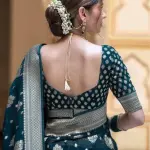  Woven BanarasiSilk Jacquard Saree