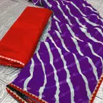 Women's Lehariya Printed Saree