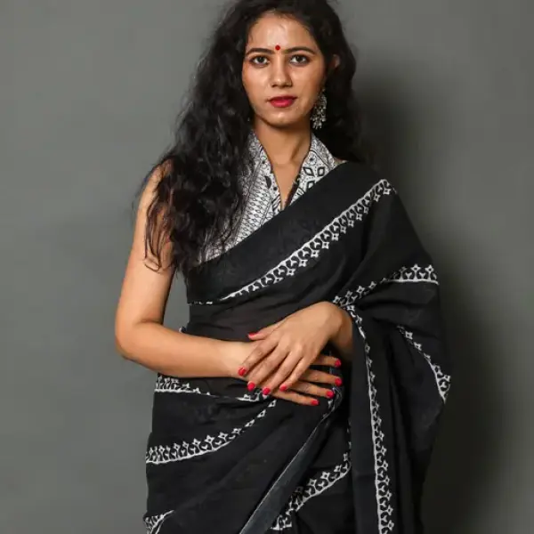 Jaipuri Printed Soft Cotton Saree
