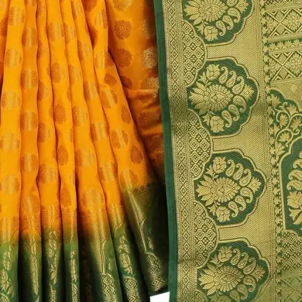 Women's cotton silk multicolour Saree