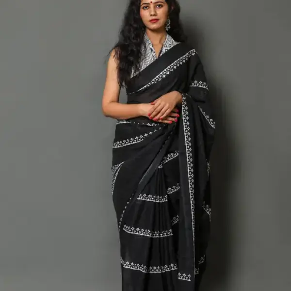 Jaipuri Printed Soft Cotton Saree