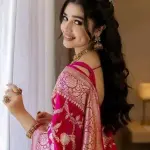  New trendy Banarasi Silk Pink Jacquard Saree