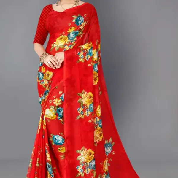  Dhyani Fashion Daily Wear georgette Saree