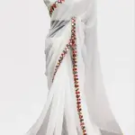 NEW FENCY GEORGETTE CUT WORK SAREE