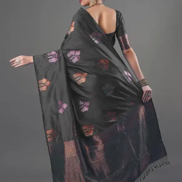   Banarasi Silk Saree With Blouse Piece Style Saree
