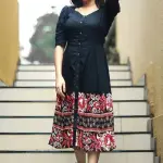 Rayon Printed Western dress