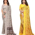 Women's Desinger Printed Trendy Georgette Saree