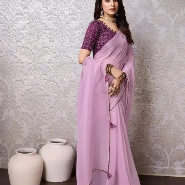   Women's Heavy Solid / Plain Saree