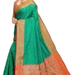  Banarasi Banarasi Silk Green Jacquard Saree