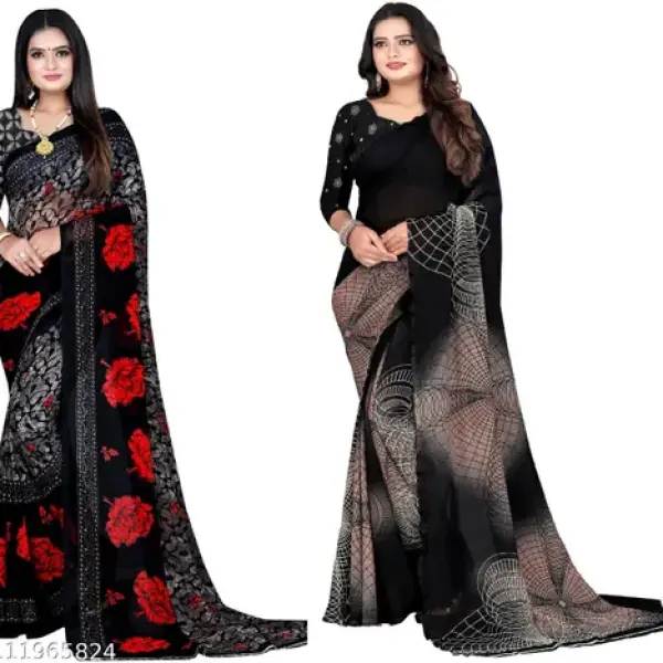 LEELAVATI Georgette Printed Daily / Party & Festive Wear