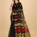  Cotton Linen Dhakai Jamdani Woven Designer Saree