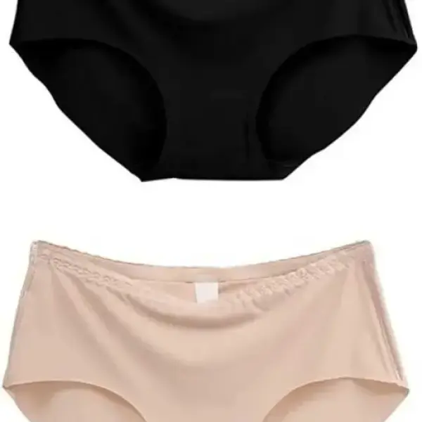 Women Cotton Silk Seamless Panty Combo Set