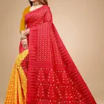  Cotton Linen Meenakari Jamdani Woven Saree