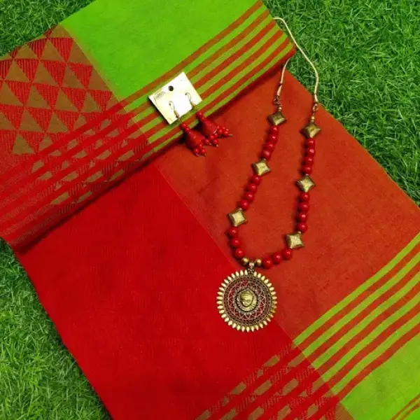 Cotton silk handloom
