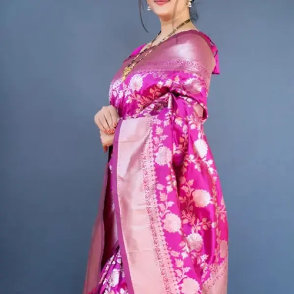  Embellished Jacquard Designer Banarasi silk Saree