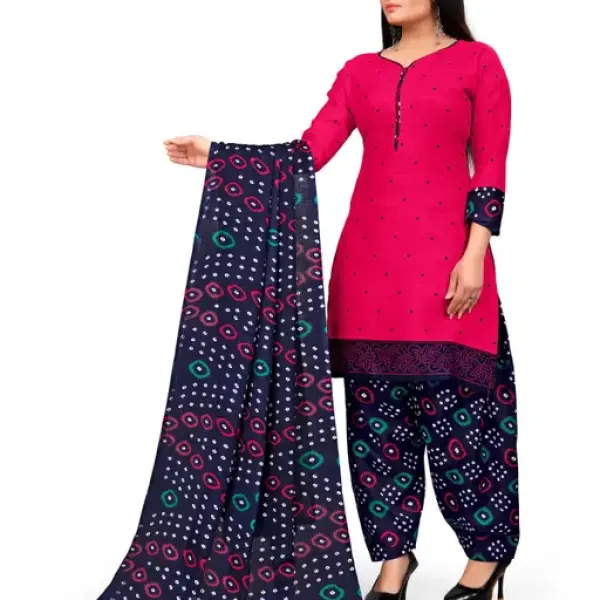 Anny Deziner Women's Cotton Printed Salwar Suit & Dupatta Sets With Ineer (Ready To Wear)
