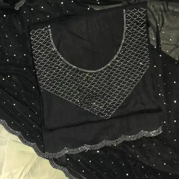  DESIGNER RIMZIM SAREE WITH DIAMOND WORK