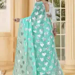 Silver Foil Embellished Saree
