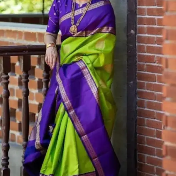 Regal and Timeless Handwoven Kanjivaram Silk Saree