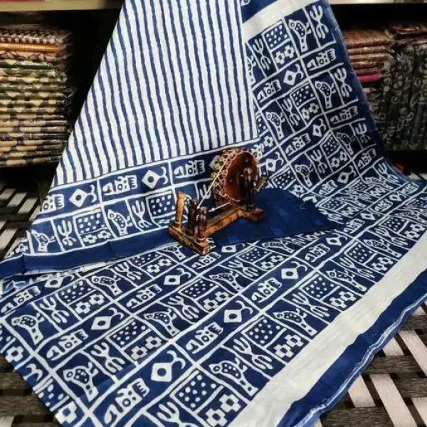 Jaipuri Printed Soft Cotton Saree