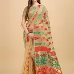  Cotton Linen Dhakai Jamdani Woven Designer Saree