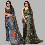  Printed Daily Wear Georgette Sarees