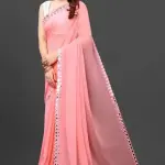  NEW FENCY GEORGETTE CUT WORK SAREE